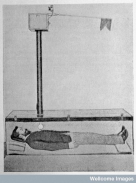 L0031930 W. Tebb, Premature Burial and how it may be Credit: Wellcome Library, London. Wellcome Images images@wellcome.ac.uk http://images.wellcome.ac.uk TEBB, William {1830-1918} W. Tebb, Premature Burial and how it may be prevented. With special reference to trance, catalepsy, and other forms of suspended animation. London: Swan Sonnenschein & co., 1905. Count Karnice-Karnicki's invention: illustration of apparatus connected to coffin, showing light and supply of oxigen being released into coffin, p.323. Published: - Copyrighted work available under Creative Commons by-nc 2.0 UK, see http://images.wellcome.ac.uk/indexplus/page/Prices.html